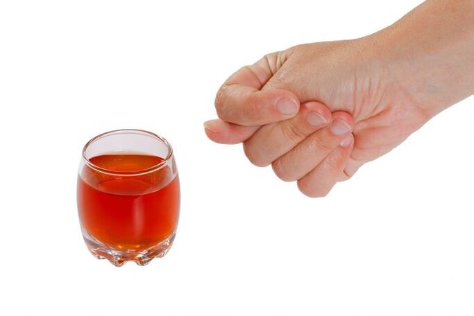 Rejection of alcohol